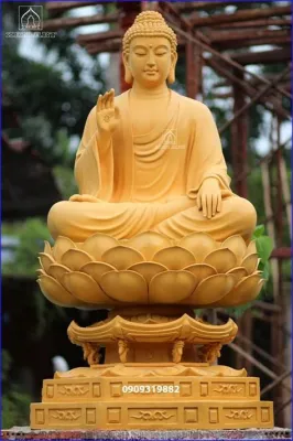 Haripunchai Buddha - Tạc tượng Phật bằng đá sa thạch tinh tế và trang nghiêm!